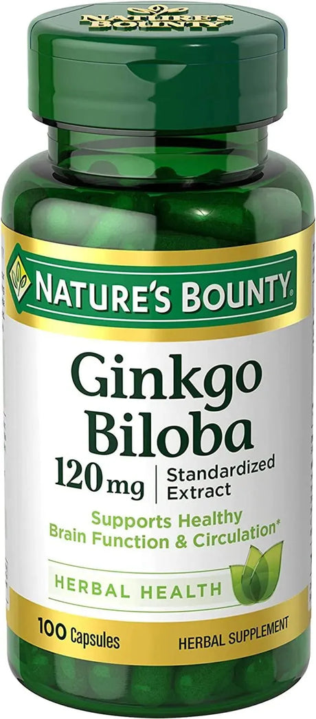 NATURE'S BOUNTY - Nature's Bounty Ginkgo Biloba 120Mg. 100 Capsulas - The Red Vitamin MX - Suplementos Alimenticios - {{ shop.shopifyCountryName }}