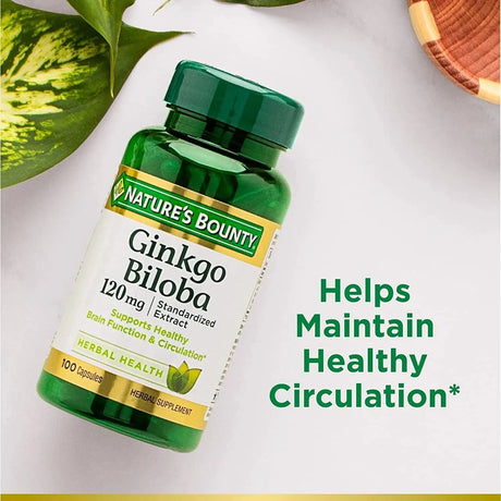 NATURE'S BOUNTY - Nature's Bounty Ginkgo Biloba 120Mg. 100 Capsulas - The Red Vitamin MX - Suplementos Alimenticios - {{ shop.shopifyCountryName }}