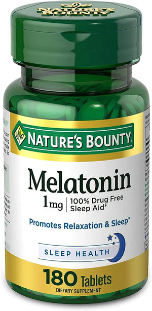 NATURE'S BOUNTY - Nature's Bounty Melatonin 1Mg. 180 Tabletas - The Red Vitamin MX - Suplementos Alimenticios - {{ shop.shopifyCountryName }}