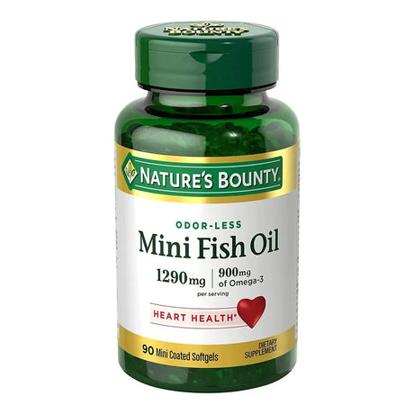 NATURE'S BOUNTY - Nature's Bounty Mini Fish Oil 1290 Mg. 90 Capsulas Blandas Sin Olor - The Red Vitamin MX - Suplementos Alimenticios - {{ shop.shopifyCountryName }}