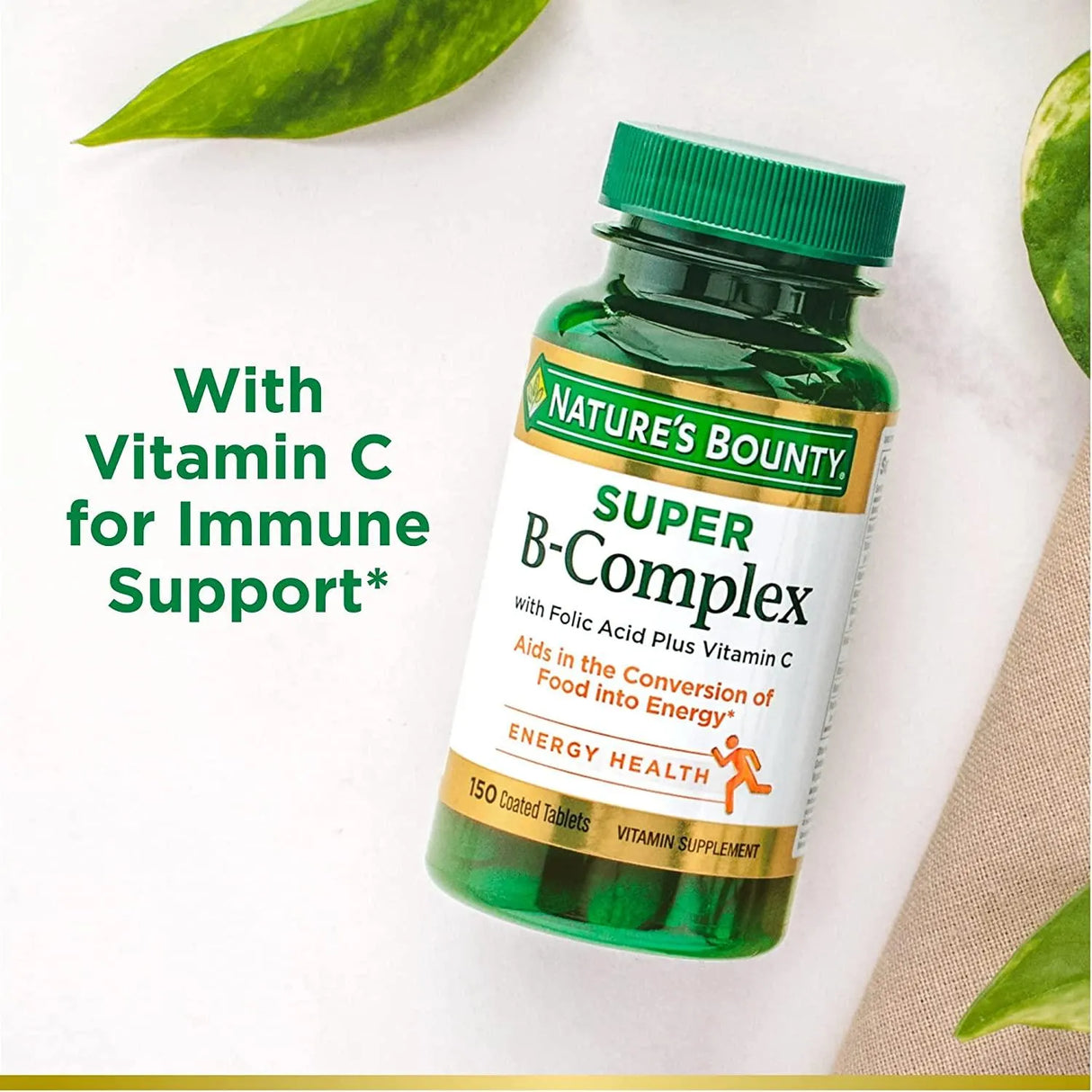 NATURE'S BOUNTY - Nature’s Bounty Super B Complex with Vitamin C & Folic Acid 150 Tabletas - The Red Vitamin MX - Suplementos Alimenticios - {{ shop.shopifyCountryName }}