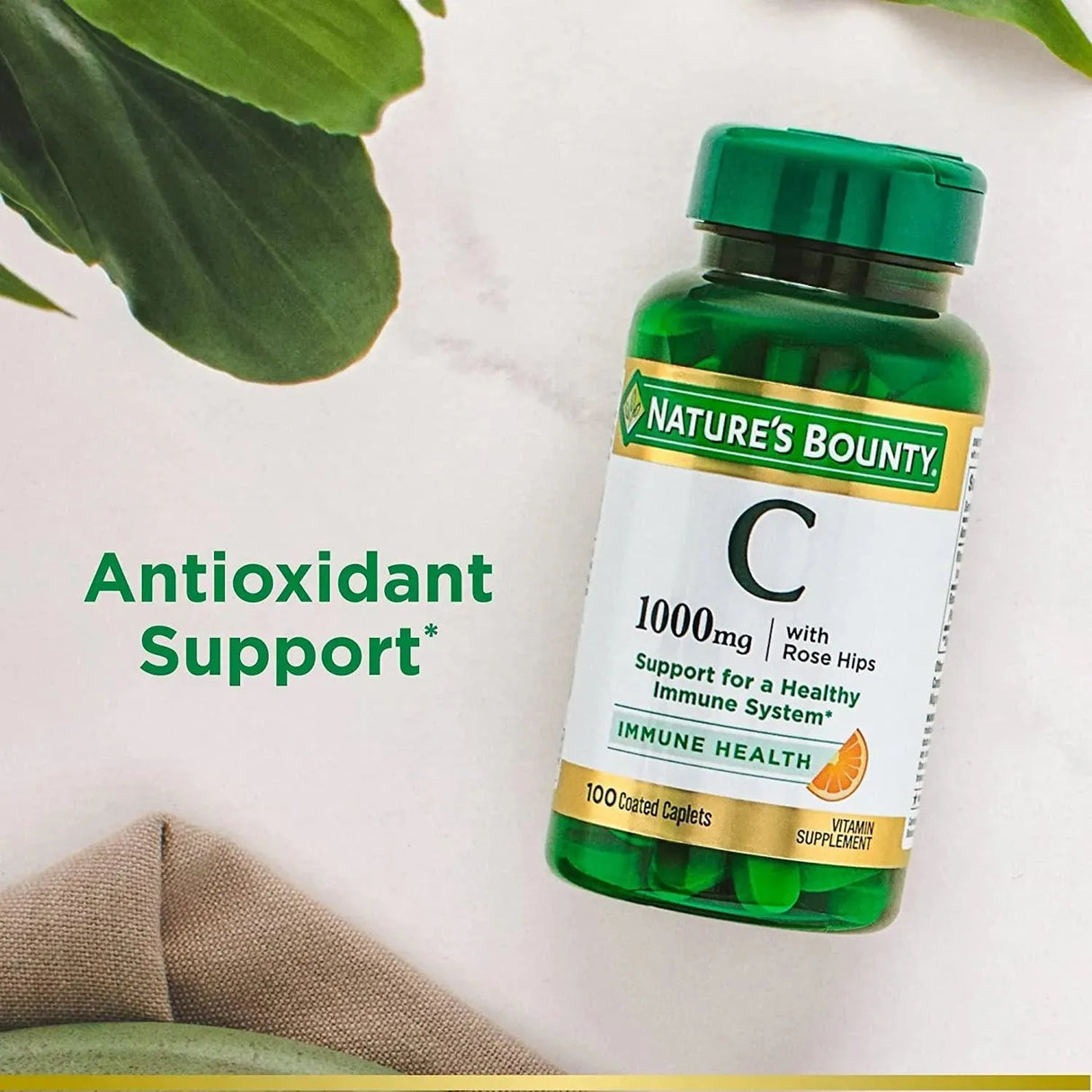 NATURE'S BOUNTY - Nature's Bounty Vitamin C 1000Mg. + Rose Hips 100 Tabletas - The Red Vitamin MX - Suplementos Alimenticios - {{ shop.shopifyCountryName }}