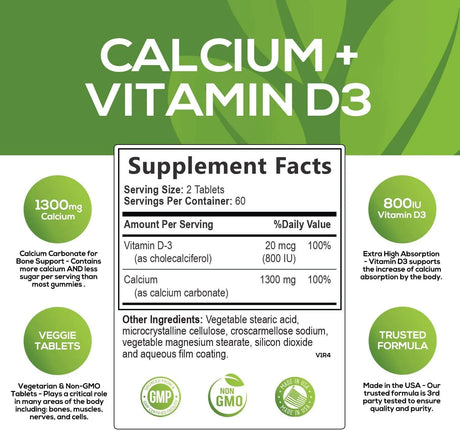 NATURE'S NUTRITION - Nature´s Nutrition Calcium Vitamin D3 120 Tabletas - The Red Vitamin MX - Suplementos Alimenticios - {{ shop.shopifyCountryName }}