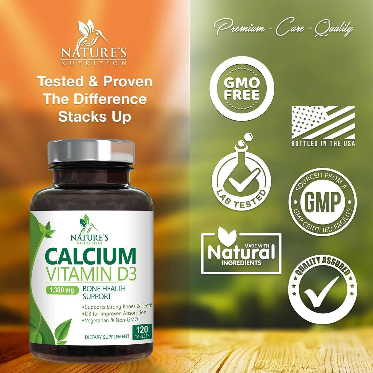 NATURE'S NUTRITION - Nature´s Nutrition Calcium Vitamin D3 120 Tabletas - The Red Vitamin MX - Suplementos Alimenticios - {{ shop.shopifyCountryName }}