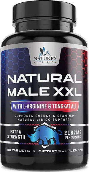 NATURE'S NUTRITION - Nature´s Nutrition Natural Male XXL 180 Tabletas - The Red Vitamin MX - Suplementos Alimenticios - {{ shop.shopifyCountryName }}