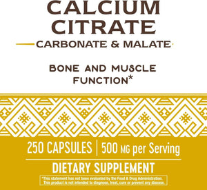 NATURE'S WAY - Nature's Way Calcium Citrate Complex 250 Capsulas - The Red Vitamin MX - Suplementos Alimenticios - {{ shop.shopifyCountryName }}