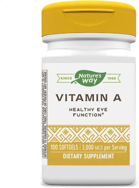 NATURE'S WAY - Nature's Way Vitamin A 3000Mcg. 100 Capsulas - The Red Vitamin MX - Suplementos Alimenticios - {{ shop.shopifyCountryName }}