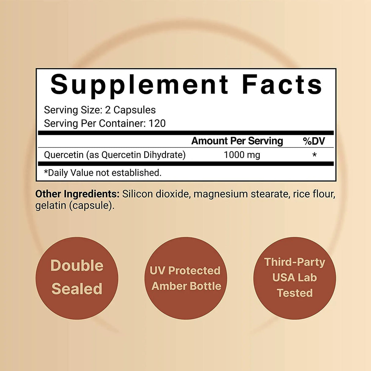 NATUREBELL - NatureBell Quercetin 1000Mg. 240 Capsulas - The Red Vitamin MX - Suplementos Alimenticios - {{ shop.shopifyCountryName }}