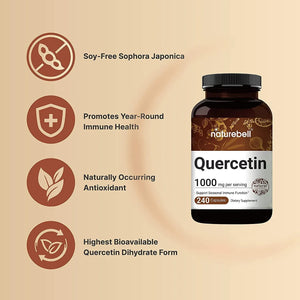 NATUREBELL - NatureBell Quercetin 1000Mg. 240 Capsulas - The Red Vitamin MX - Suplementos Alimenticios - {{ shop.shopifyCountryName }}