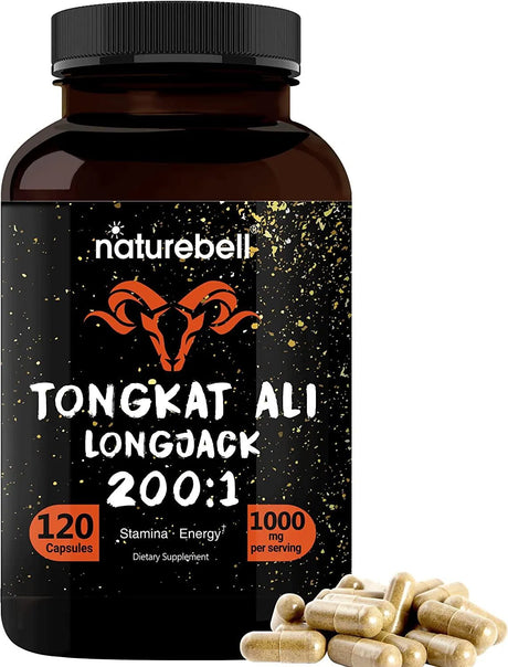 NATUREBELL - NatureBell Tongkat Ali 200:1 as Long Jack Extract 1000Mg. 120 Capsulas - The Red Vitamin MX - Suplementos Alimenticios - {{ shop.shopifyCountryName }}