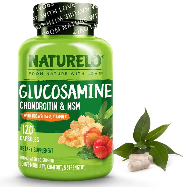 NATURELO - NATURELO Glucosamine Chondroitin MSM with Boswellia & Vitamin C 120 Capsulas - The Red Vitamin MX - Suplementos Alimenticios - {{ shop.shopifyCountryName }}