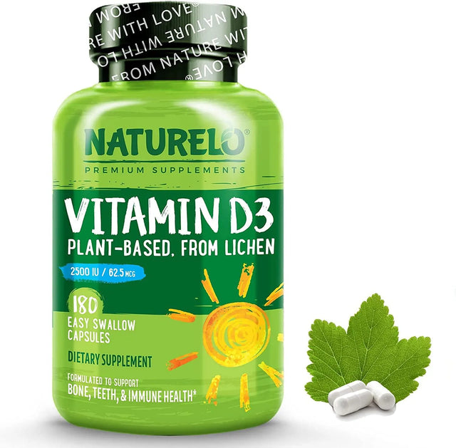 NATURELO - NATURELO Vitamin D3 2,500IU 180 Capsulas - The Red Vitamin MX - Suplementos Alimenticios - {{ shop.shopifyCountryName }}