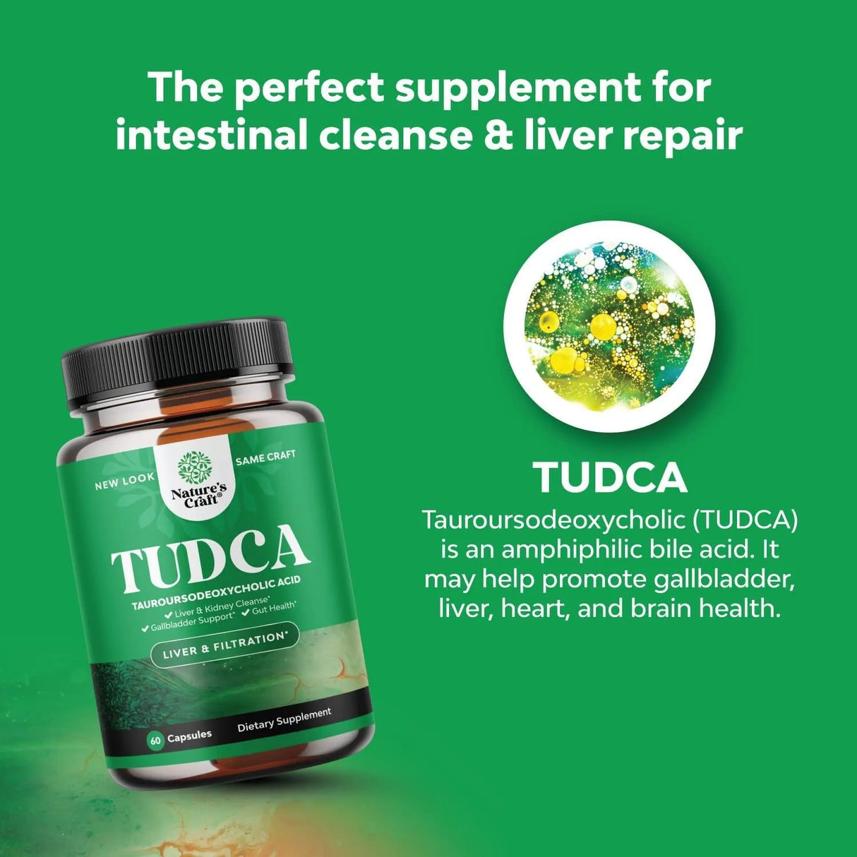 NATURES CRAFT - Nature's Craft Advanced TUDCA Liver Support Supplement Extra Strength TUDCA 500Mg. 60 Capsulas - The Red Vitamin MX - Suplementos Alimenticios - {{ shop.shopifyCountryName }}