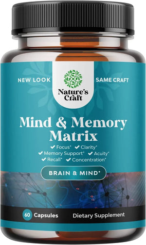 NATURES CRAFT - Natures Craft Mind & Memory Matrix 60 Capsulas - The Red Vitamin MX - Suplementos Alimenticios - {{ shop.shopifyCountryName }}