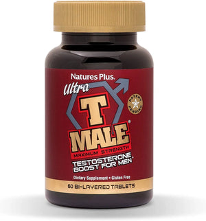 NATURES PLUS - Natures Plus Ultra T Male Testosterone Booster 60 Tabletas - The Red Vitamin MX - Suplementos Alimenticios - {{ shop.shopifyCountryName }}