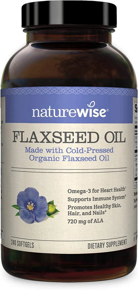 NATUREWISE - Naturewise Flaxseed Oil 240 Capsulas Blandas - The Red Vitamin MX - Suplementos Alimenticios - {{ shop.shopifyCountryName }}