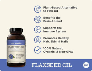 NATUREWISE - Naturewise Flaxseed Oil 240 Capsulas Blandas - The Red Vitamin MX - Suplementos Alimenticios - {{ shop.shopifyCountryName }}