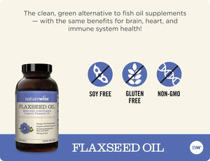 NATUREWISE - Naturewise Flaxseed Oil 240 Capsulas Blandas - The Red Vitamin MX - Suplementos Alimenticios - {{ shop.shopifyCountryName }}