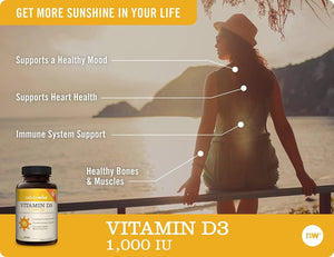 NATUREWISE - Naturewise Vitamin D3 1,000IU 360 Capsulas Blandas - The Red Vitamin MX - Suplementos Alimenticios - {{ shop.shopifyCountryName }}