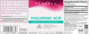 NEOCELL - NeoCell Hyaluronic Acid 100Mg. 60 Capsulas - The Red Vitamin MX - Suplementos Alimenticios - {{ shop.shopifyCountryName }}