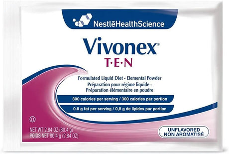 NESTLE HEALTH SCIENCE - Nestle Health Science VIVONEX T.E.N. Total Enteral Nutrition Elemental Powder 2.84Oz 10 Pack - The Red Vitamin MX - Suplementos Alimenticios - {{ shop.shopifyCountryName }}