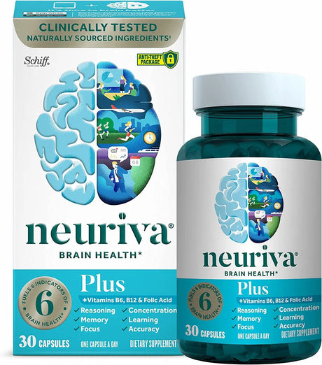 NEURIVA - Neuriva Brain Health Plus Brain Supplement For Memory 30 Capsulas - The Red Vitamin MX - Suplementos Alimenticios - {{ shop.shopifyCountryName }}