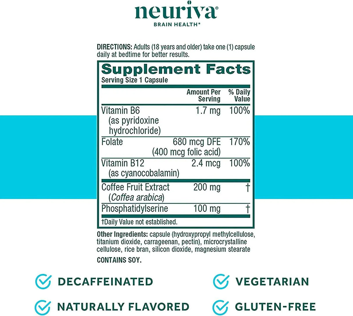 NEURIVA - Neuriva Brain Health Plus Brain Supplement For Memory 30 Capsulas - The Red Vitamin MX - Suplementos Alimenticios - {{ shop.shopifyCountryName }}