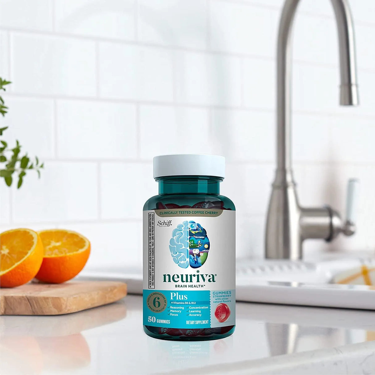 NEURIVA - Neuriva Brain Health Plus Brain Supplement For Memory Strawberry Gummies 50 Gomitas - The Red Vitamin MX - Suplementos Alimenticios - {{ shop.shopifyCountryName }}