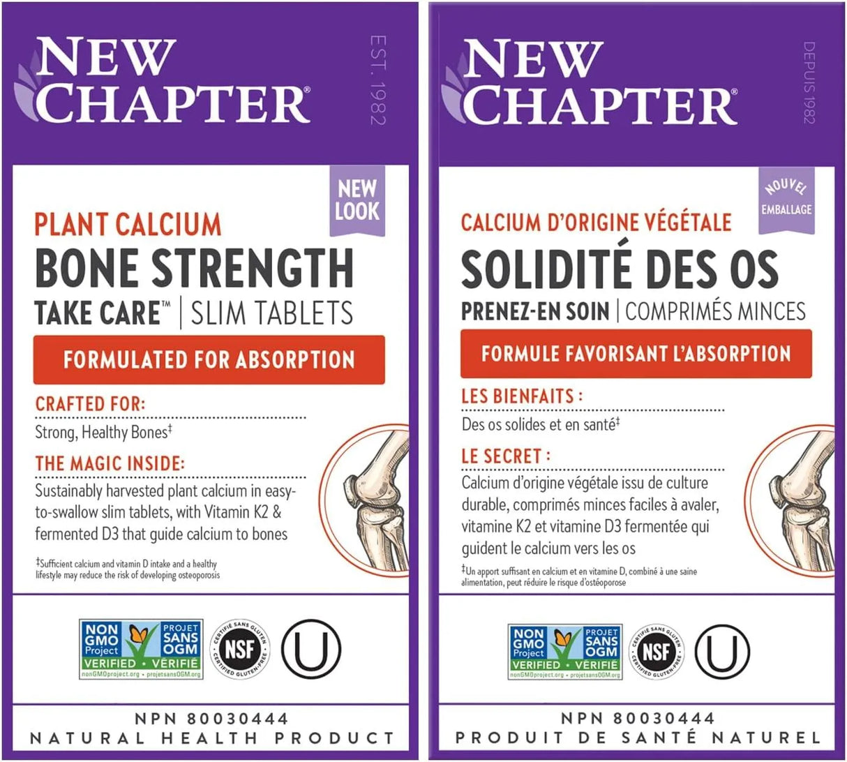 NEW CHAPTER - New Chapter Bone Strength Take Care Vitamin K2+D3+Magnesium 120 Tabletas - The Red Vitamin MX - Suplementos Alimenticios - {{ shop.shopifyCountryName }}