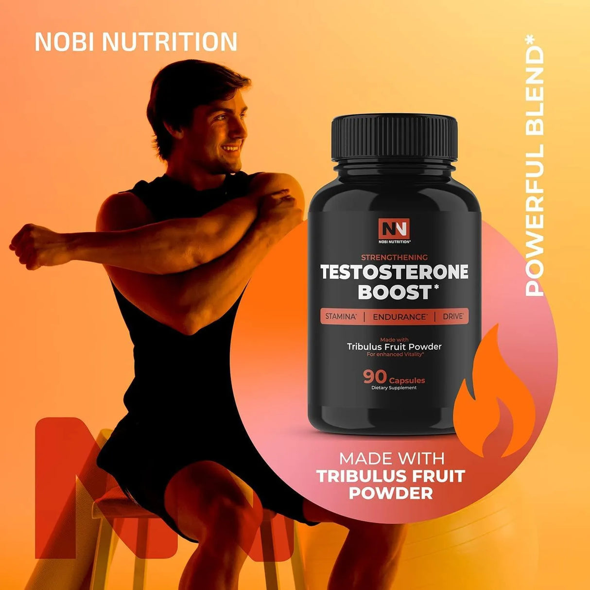 NOBI NUTRITION - Nobi Nutrition Premium Testosterone Booster 90 Capsulas - The Red Vitamin MX - Suplementos Alimenticios - {{ shop.shopifyCountryName }}