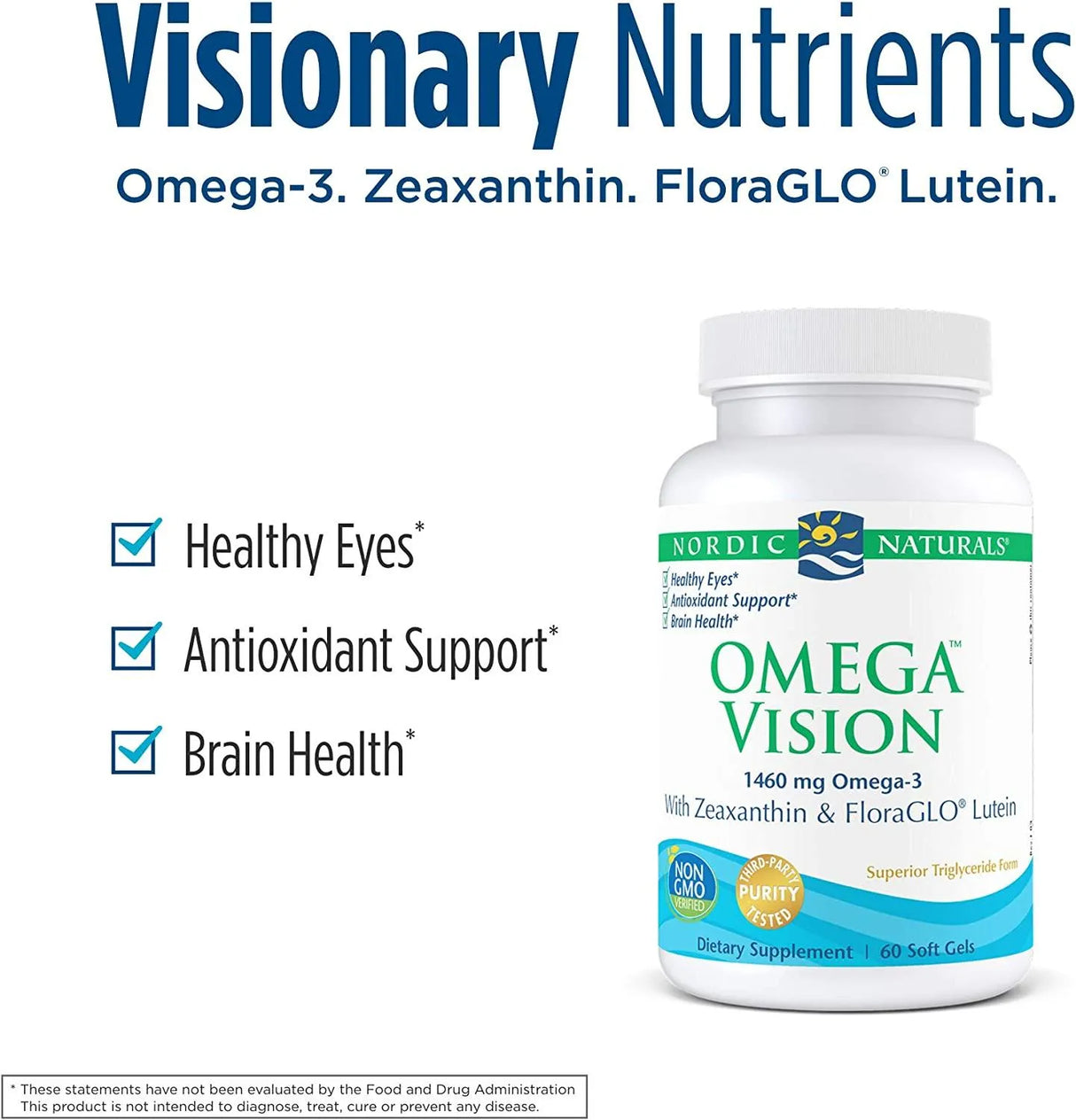 NORDIC NATURALS - Nordic Naturals Omega Vision 60 Capsulas Blandas - The Red Vitamin MX - Suplementos Alimenticios - {{ shop.shopifyCountryName }}