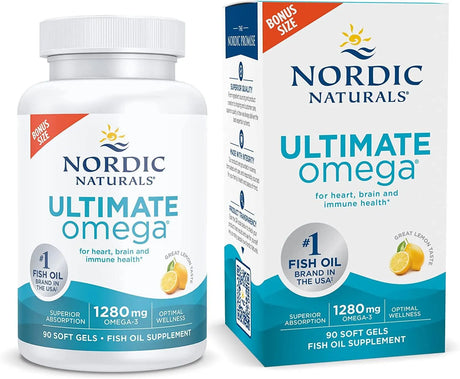 NORDIC NATURALS - Nordic Naturals Ultimate Omega 90 Capsulas Blandas - The Red Vitamin MX - Suplementos Alimenticios - {{ shop.shopifyCountryName }}