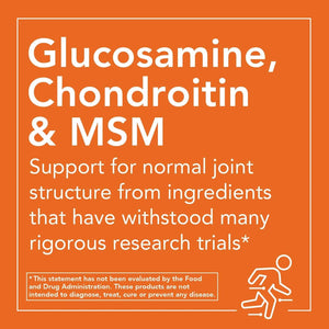 NOW SUPPLEMENTS - NOW Supplements Glucosamine & Chondroitin with MSM Joint Health, Mobility and Comfort 180 Capsulas - The Red Vitamin MX - Suplementos Alimenticios - {{ shop.shopifyCountryName }}