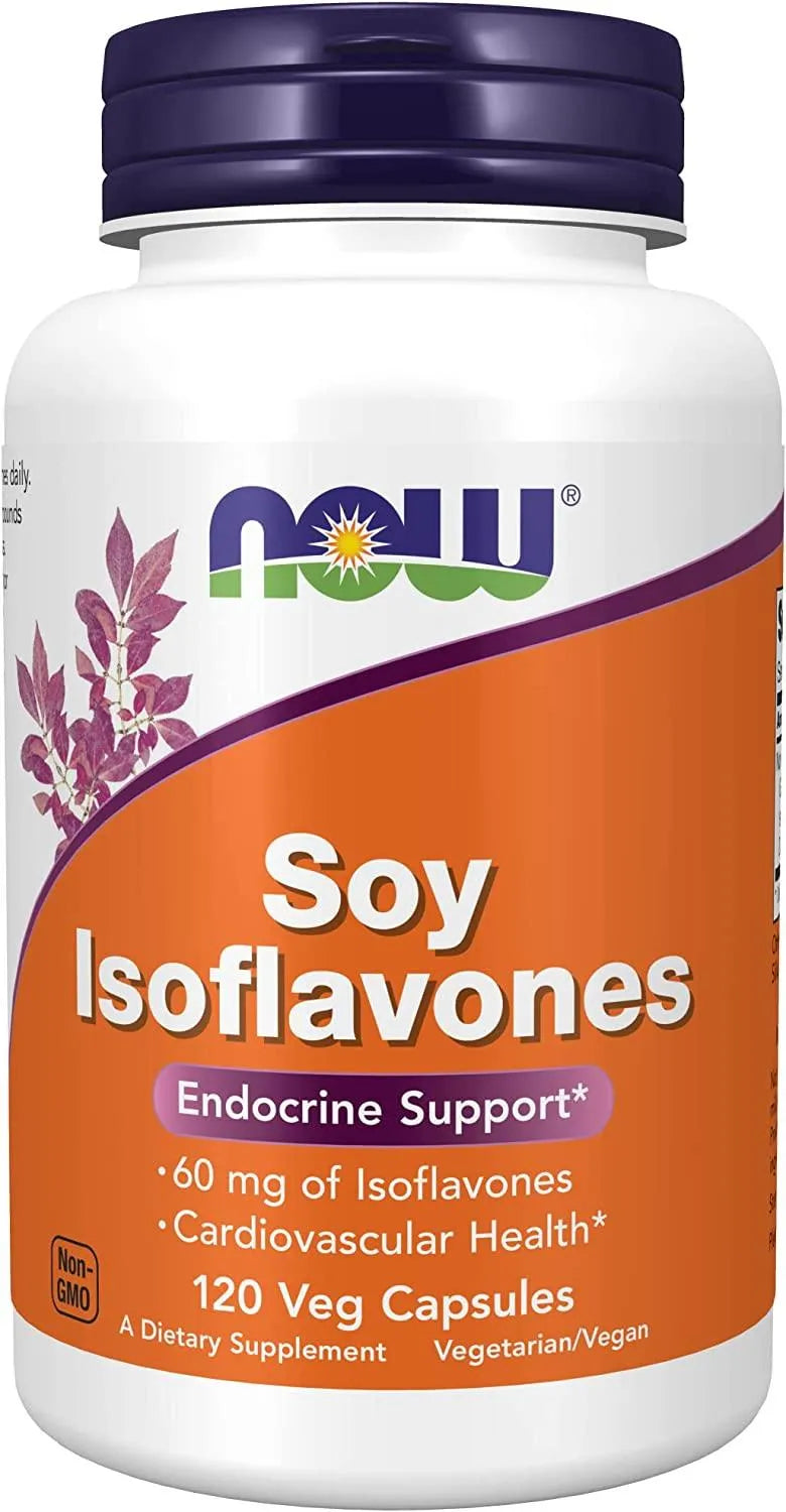 NOW SUPPLEMENTS - NOW Supplements Soy Isoflavones 60Mg. 120 Capsulas - The Red Vitamin MX - Suplementos Alimenticios - {{ shop.shopifyCountryName }}