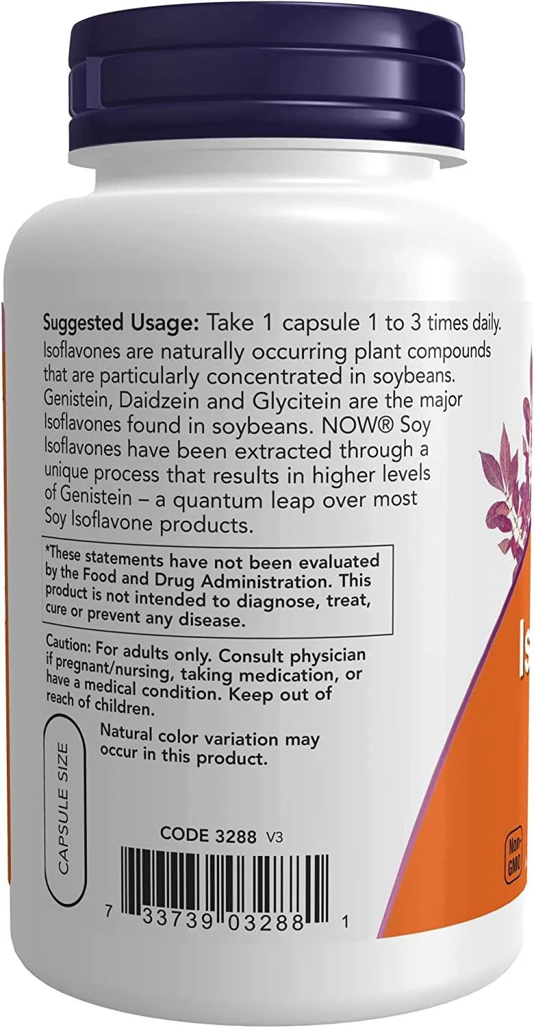 NOW SUPPLEMENTS - NOW Supplements Soy Isoflavones 60Mg. 120 Capsulas - The Red Vitamin MX - Suplementos Alimenticios - {{ shop.shopifyCountryName }}