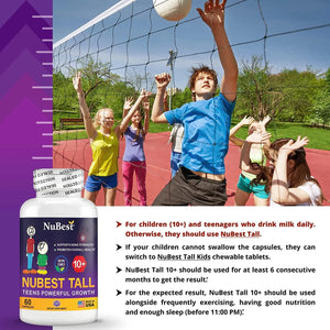 NUBEST - NuBest Tall 10+ Height Growth Advanced Bone Strength Formula 60 Capsulas - The Red Vitamin MX - Suplementos Alimenticios - {{ shop.shopifyCountryName }}