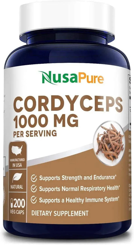 NUSAPURE - Nusapure Cordyceps Extract 1000Mg. 200 Capsulas - The Red Vitamin MX - Suplementos Alimenticios - {{ shop.shopifyCountryName }}