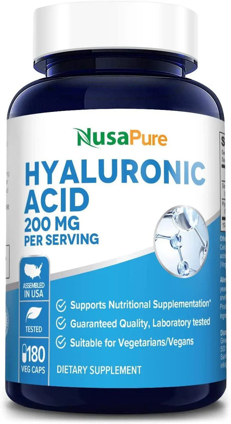 NUSAPURE - Nusapure Hyaluronic Acid 200Mg. 180 Capsulas - The Red Vitamin MX - Suplementos Alimenticios - {{ shop.shopifyCountryName }}