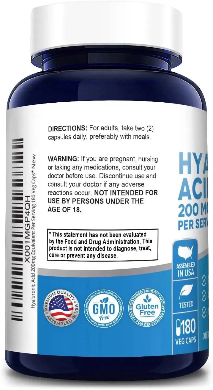 NUSAPURE - Nusapure Hyaluronic Acid 200Mg. 180 Capsulas - The Red Vitamin MX - Suplementos Alimenticios - {{ shop.shopifyCountryName }}