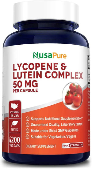 NUSAPURE - Nusapure Lycopene & Lutein Complex 50Mg. 200 Capsulas - The Red Vitamin MX - Suplementos Alimenticios - {{ shop.shopifyCountryName }}