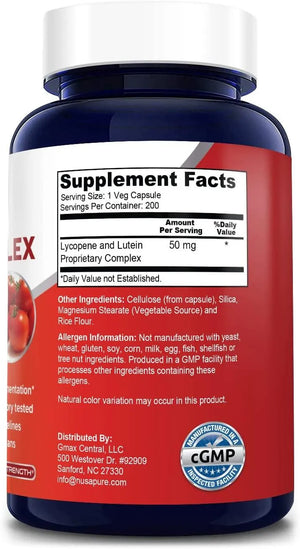 NUSAPURE - Nusapure Lycopene & Lutein Complex 50Mg. 200 Capsulas - The Red Vitamin MX - Suplementos Alimenticios - {{ shop.shopifyCountryName }}