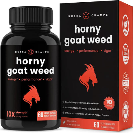 NUTRACHAMPS - Nutra Champs Horny Goat Weed 60 Capsulas - The Red Vitamin MX - Suplementos Alimenticios - {{ shop.shopifyCountryName }}