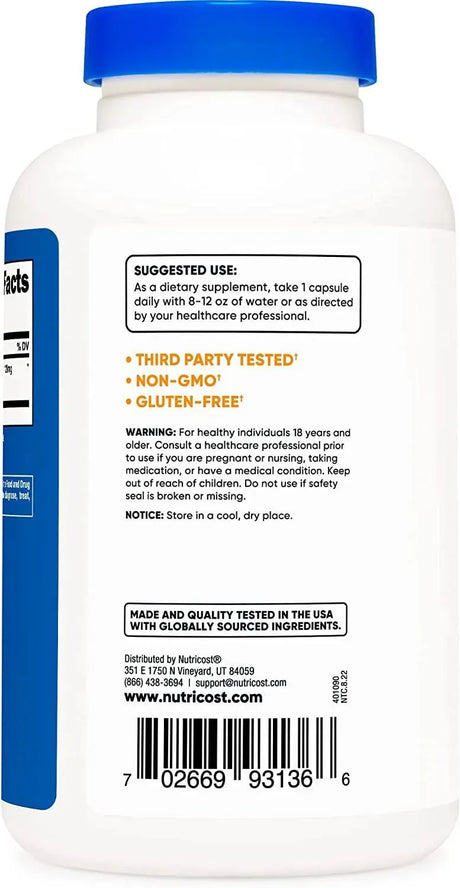 NUTRICOST - Nutricost Ginkgo Biloba 120Mg. 240 Capsulas - The Red Vitamin MX - Suplementos Alimenticios - {{ shop.shopifyCountryName }}
