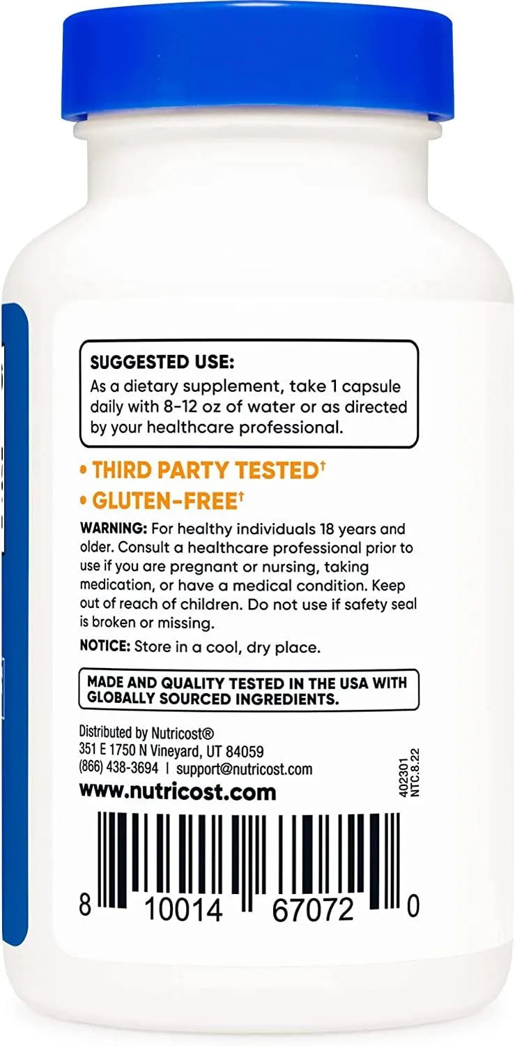 NUTRICOST - Nutricost Hyaluronic Acid 100Mg. 120 Capsulas - The Red Vitamin MX - Suplementos Alimenticios - {{ shop.shopifyCountryName }}