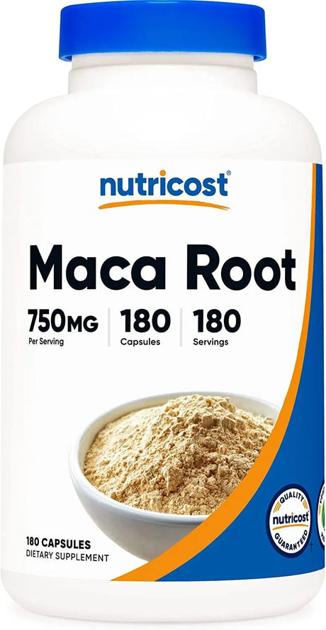 NUTRICOST - Nutricost Maca Root 750Mg. 180 Capsulas - The Red Vitamin MX - Suplementos Alimenticios - {{ shop.shopifyCountryName }}