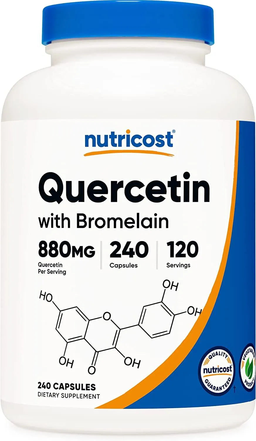 NUTRICOST - Nutricost Quercetin with Bromelain 240 Capsulas - The Red Vitamin MX - Suplementos Alimenticios - {{ shop.shopifyCountryName }}