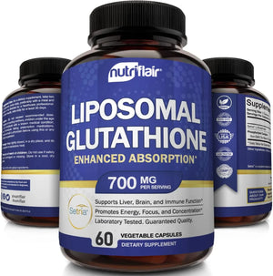 NUTRIFLAIR - NutriFlair Liposomal Glutathione 700Mg. 60 Capsulas - The Red Vitamin MX - Suplementos Alimenticios - {{ shop.shopifyCountryName }}