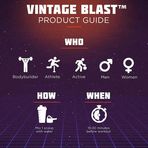OLD SCHOOL - Old School Vintage Blast Pre-Workout 306G. 20 Servicios - The Red Vitamin MX - Suplementos Alimenticios - {{ shop.shopifyCountryName }}