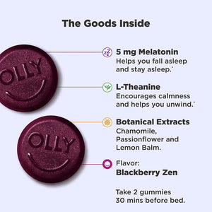 OLLY - OLLY Extra Strength Sleep Melatonin Gummies 60 Gomitas - The Red Vitamin MX - Suplementos Alimenticios - {{ shop.shopifyCountryName }}