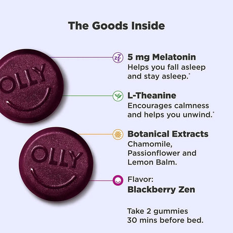 OLLY - OLLY Extra Strength Sleep Melatonin Gummies 60 Gomitas - The Red Vitamin MX - Suplementos Alimenticios - {{ shop.shopifyCountryName }}